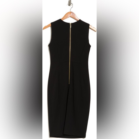 Sleeveless Sheath Calvin Klein Dress in Black Size 2 - Picture 2 of 7